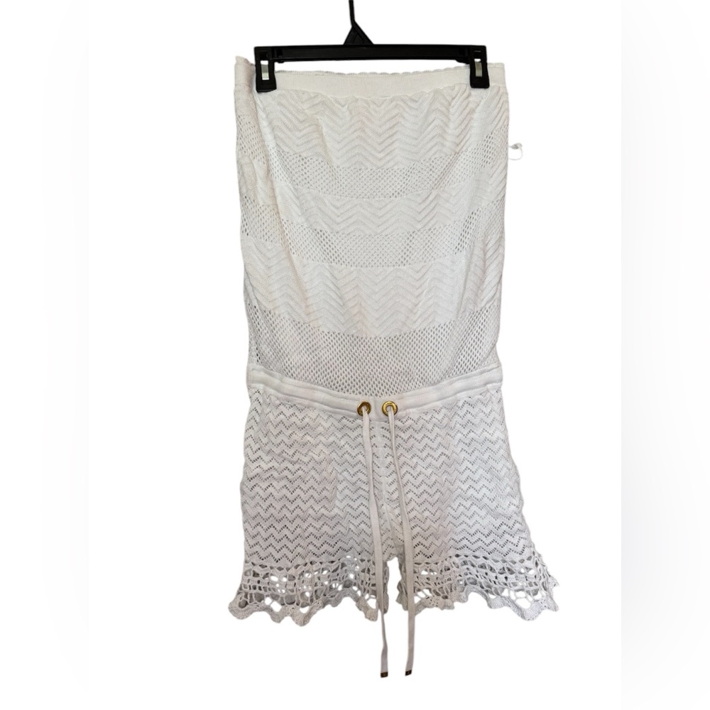 Lilly Pulitzer white crochet‎ lace tube romper size XS